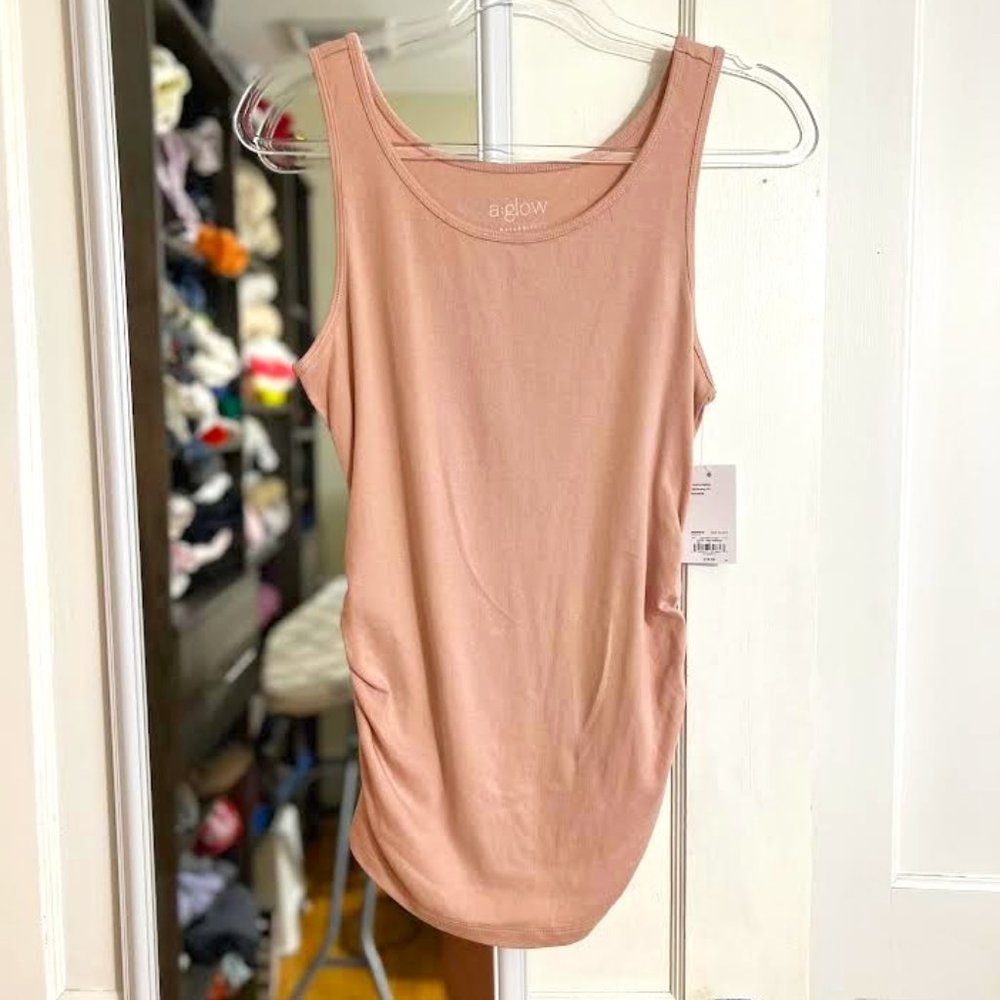 NWT A.Glow Maternity Essential Tank in Lavender - Size XS